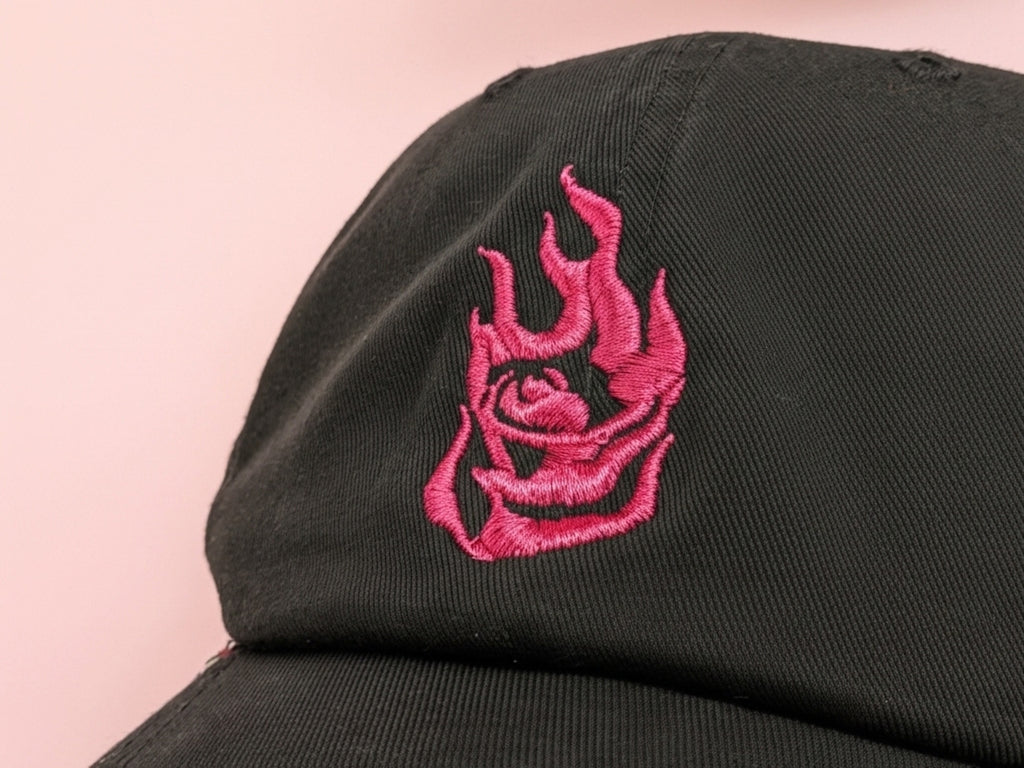 Portland Fire Metallic Thread Embroidered Dad Hat