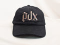 Portland Fire Metallic Thread PDX Pride Hat (Black Dad Hat)