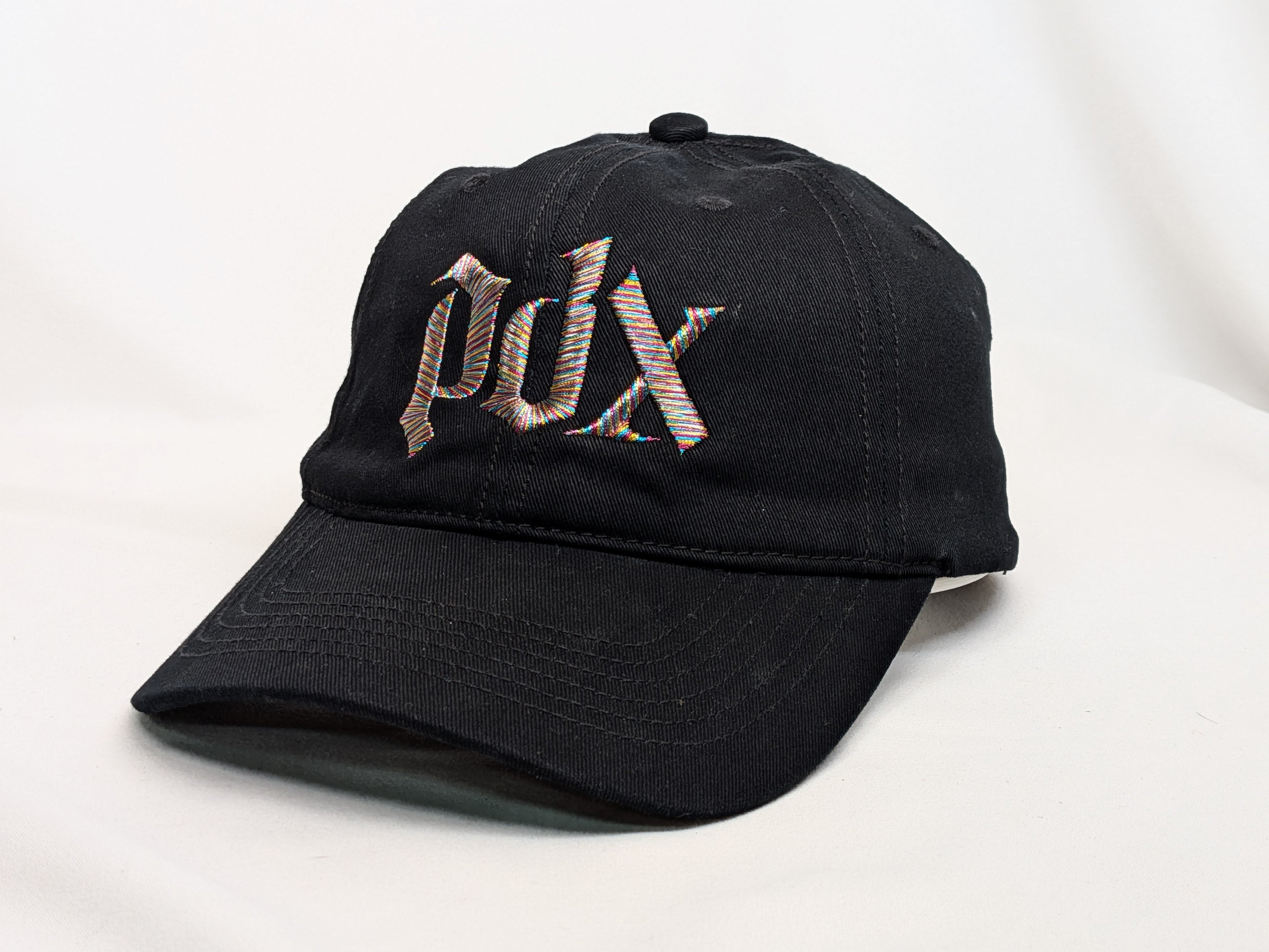 Portland Fire Metallic Thread PDX Pride Hat (Black Dad Hat)